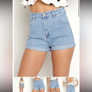 Rollas Duster High Rise Slim Jean Shorts - Size 28